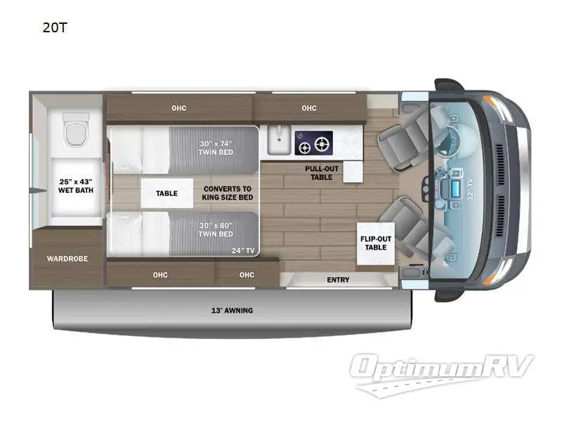2024 Jayco Swift 20T RV Floorplan Photo