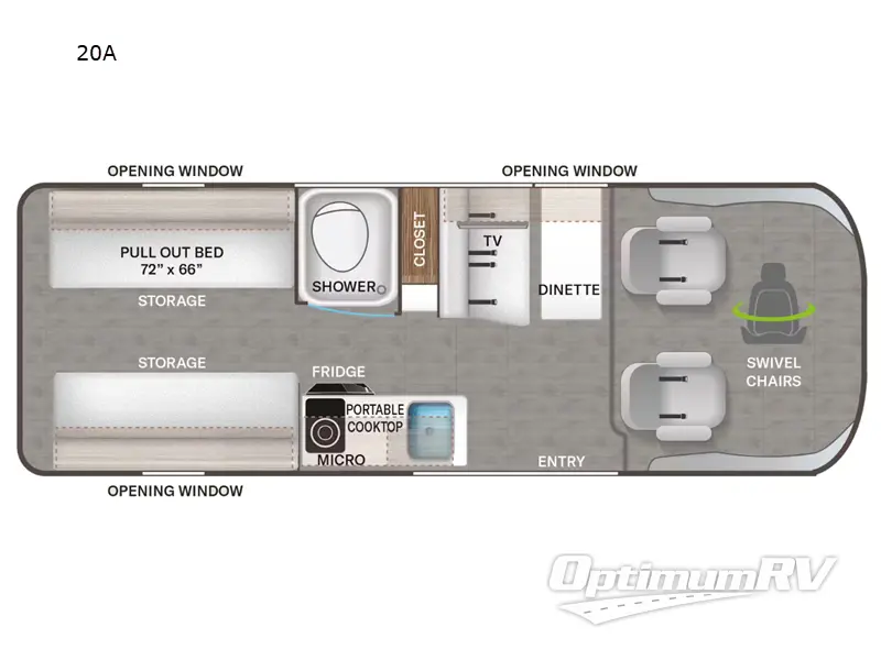 2024 Thor Tellaro 20A Floorplan Photo
