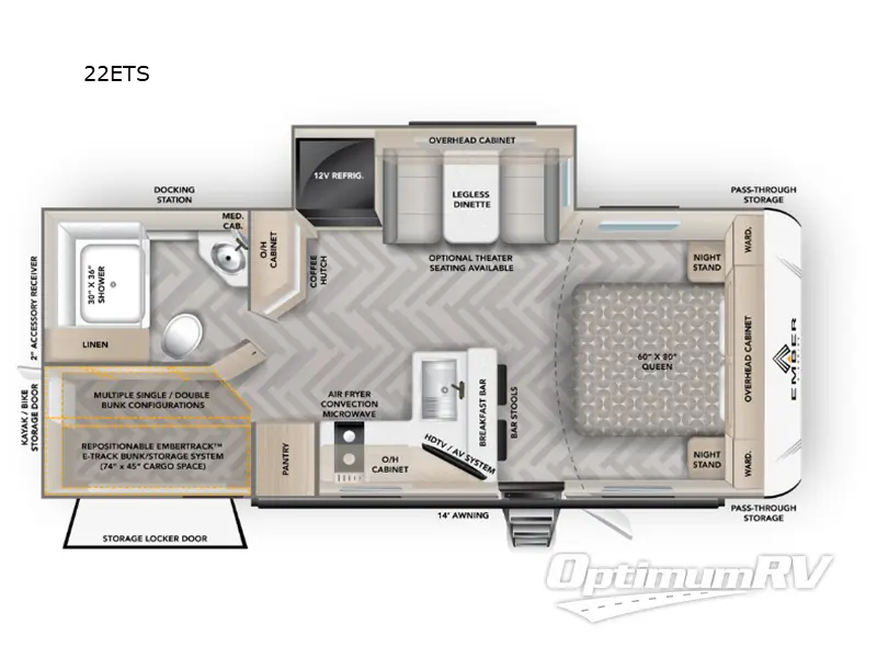 2025 Ember E-Series 22ETS Floorplan Photo