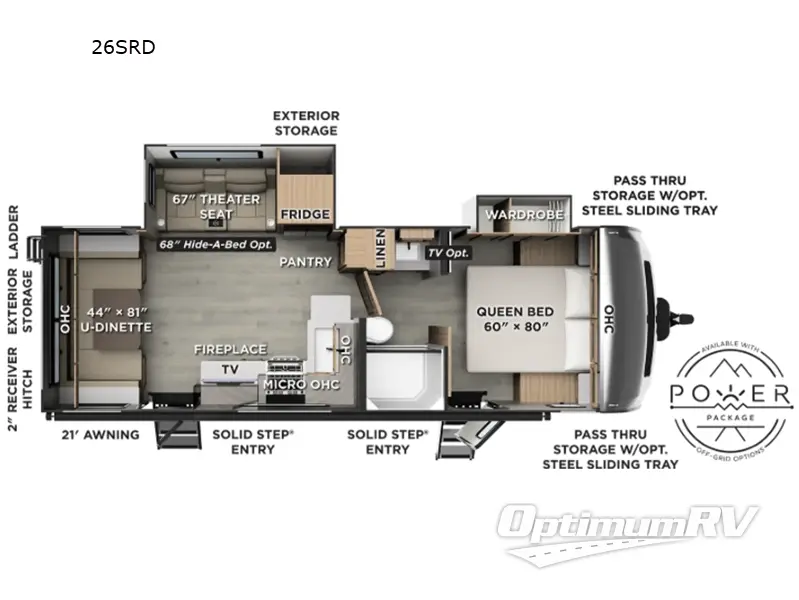 2027 Forest River Flagstaff Super Lite 26SRD RV Floorplan Photo