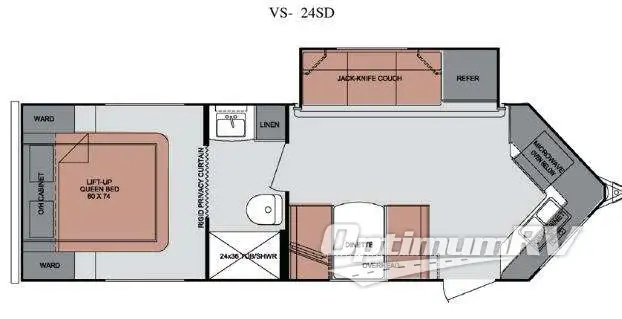 2013 Cruiser ViewFinder Signature V-24SD Floorplan Photo
