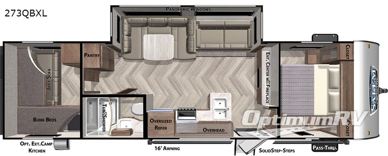 2020 Forest River Salem Cruise Lite 273QBXL RV Floorplan Photo
