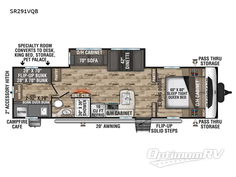 2022 Venture Stratus Ultra-Lite SR291VQB Floorplan Photo