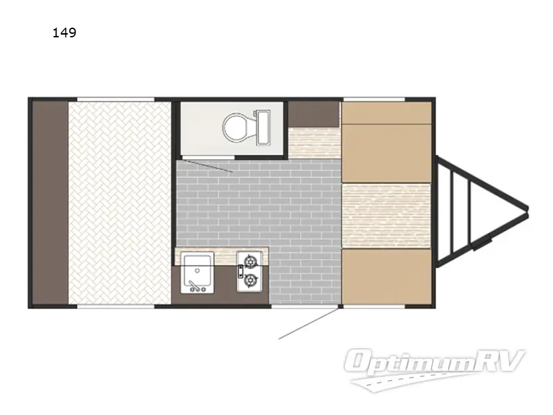 2027 Sunset Park SunRay 149 RV Floorplan Photo