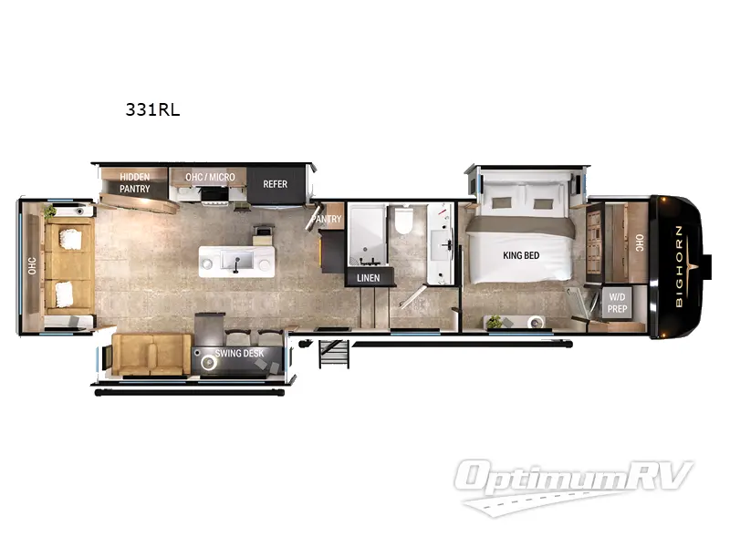 2025 Heartland Bighorn 331RL RV Floorplan Photo