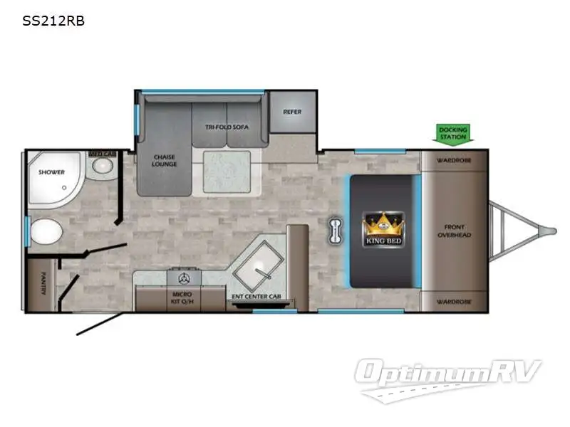 2022 CrossRoads Sunset Trail SS212RB Floorplan Photo