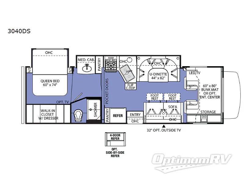 2019 Forest River Sunseeker 3040DS Ford RV Floorplan Photo