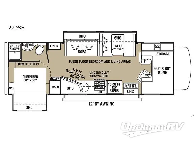 2021 Forest River Solera 27DSE RV Floorplan Photo