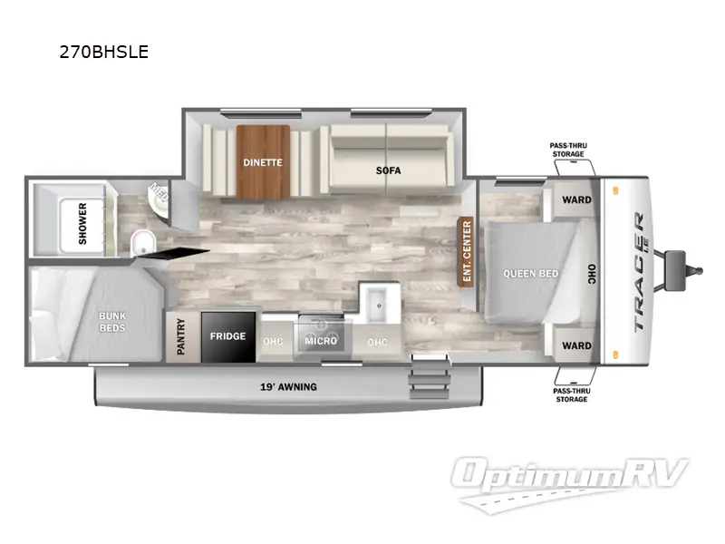 2024 Prime Time Tracer 270BHSLE Floorplan Photo