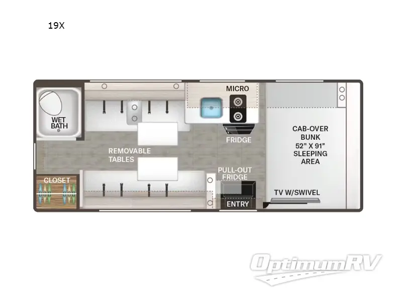 2026 Thor Chateau 19X Floorplan Photo