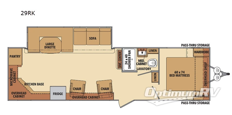 2020 Shasta Shasta 29RK RV Floorplan Photo