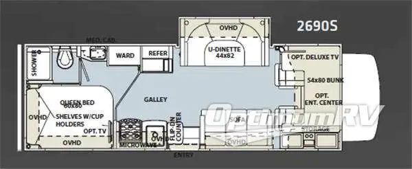 2011 Forest River Sunseeker 2690S RV Floorplan Photo