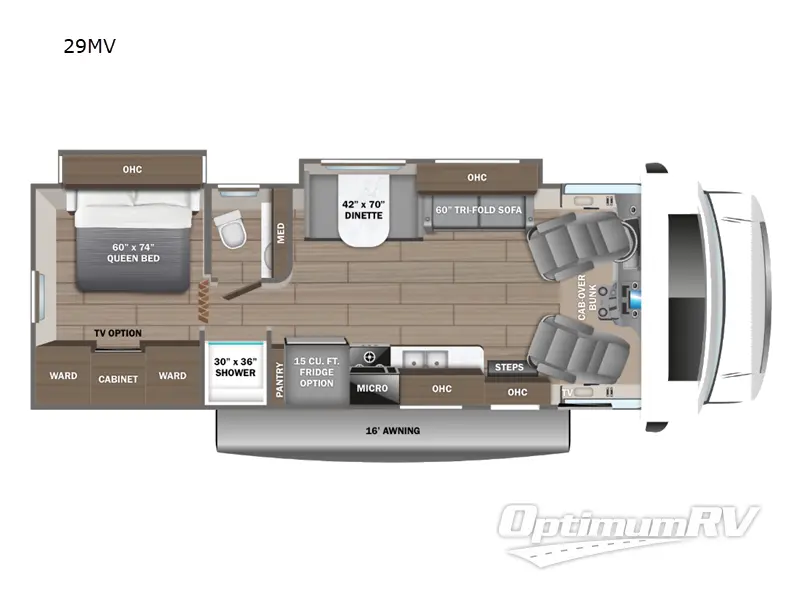 2024 Jayco Greyhawk 29MV RV Floorplan Photo