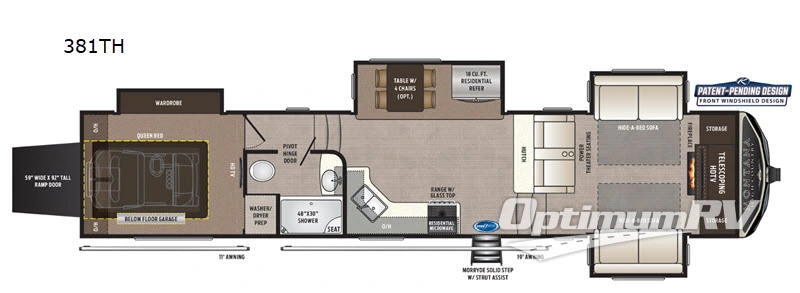 2020 Keystone Montana High Country 381TH RV Floorplan Photo