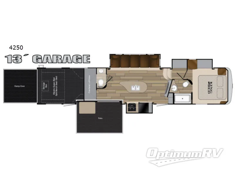 2017 Heartland Cyclone 4250 RV Floorplan Photo