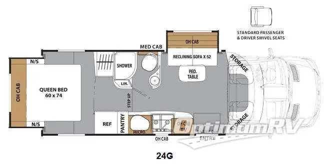 2015 Coachmen Prism 24G RV Floorplan Photo