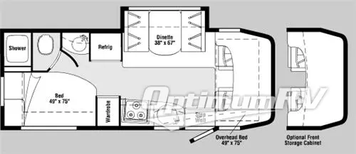 2007 Winnebago View 23J Floorplan Photo