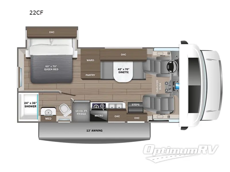 2024 Entegra Odyssey SE 22CF Floorplan Photo