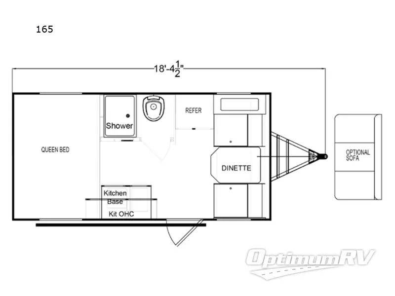 2024 Riverside Retro 165 Floorplan Photo