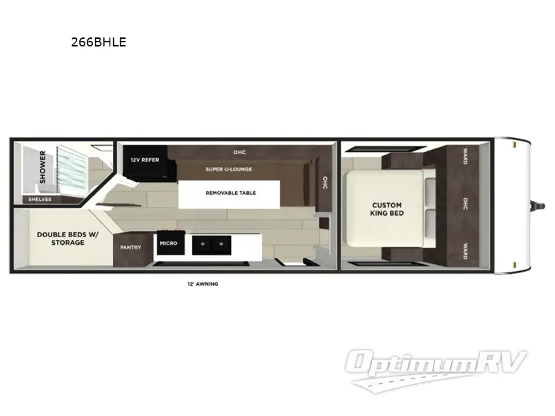 2026 Forest River Wildwood FSX LE 266BHLE Floorplan Photo