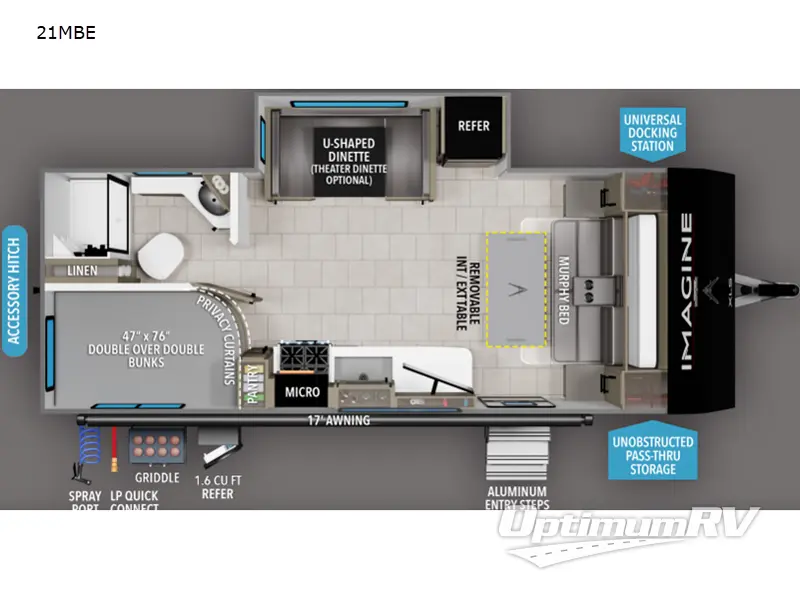2026 Grand Design Imagine XLS 21MBE Floorplan Photo
