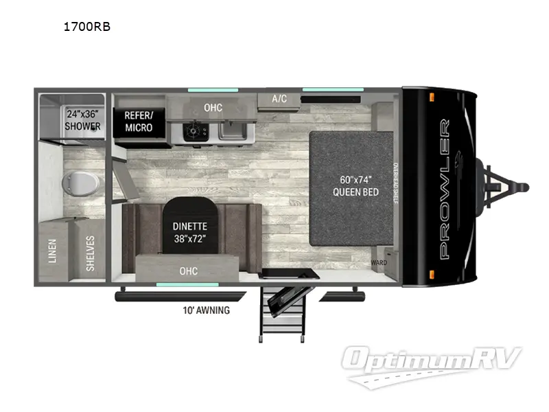 2027 Heartland Prowler 1700RB RV Floorplan Photo