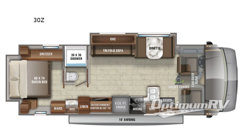 2021 Jayco Greyhawk 30Z RV Floorplan Photo