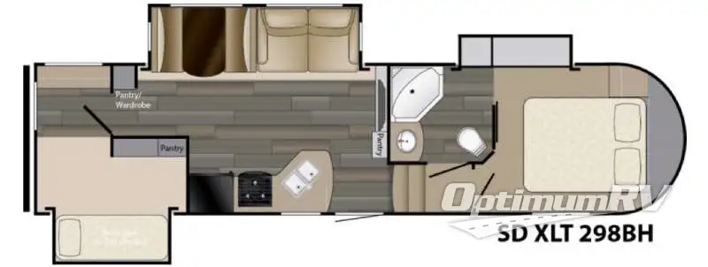 2016 Heartland Sundance XLT 298BH RV Floorplan Photo
