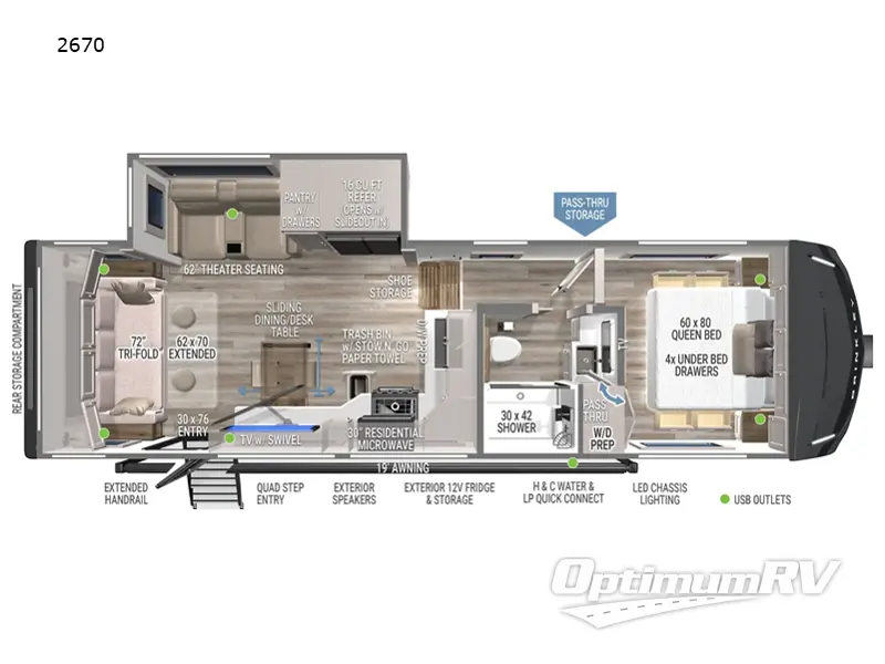 2025 Brinkley Model Z 2670 RV Floorplan Photo