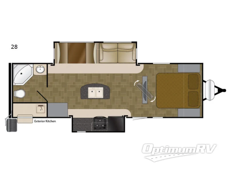 2017 Heartland Mallard 28 RV Floorplan Photo