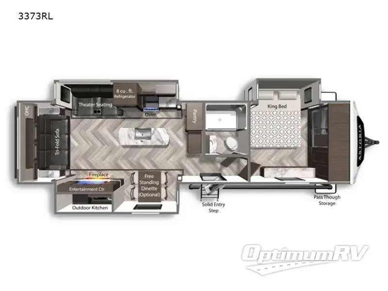 2021 Dutchmen Astoria 3373RL RV Floorplan Photo