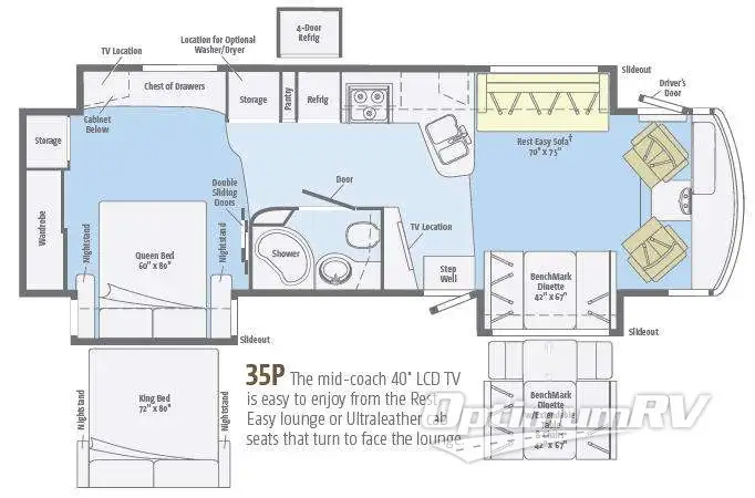 2013 Itasca Suncruiser 35P Floorplan Photo