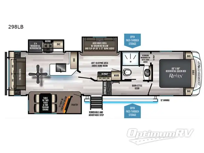 2021 Forest River Cherokee Arctic Wolf 298LB RV Floorplan Photo