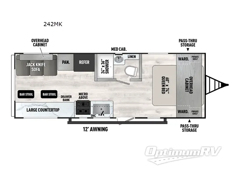 2025 Coachmen Clipper 5K Series 242MK Floorplan Photo
