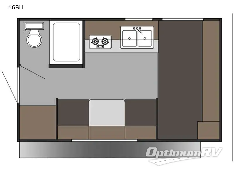2022 Sunset Park Sun-Lite Classic 16BH RV Floorplan Photo