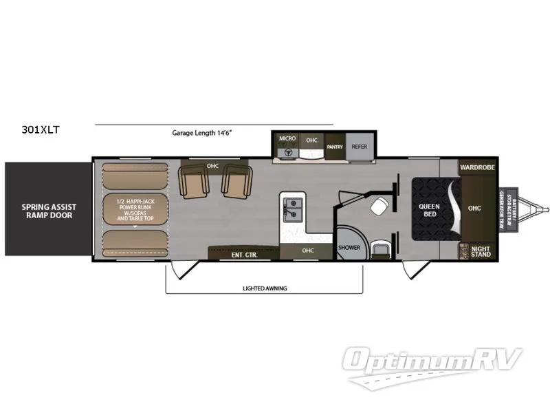 2018 Dutchmen Rubicon XLT 301XLT Floorplan Photo