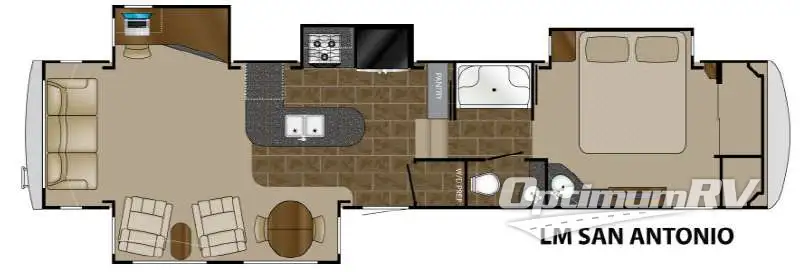 2013 Heartland Landmark SAN ANTONIO RV Floorplan Photo