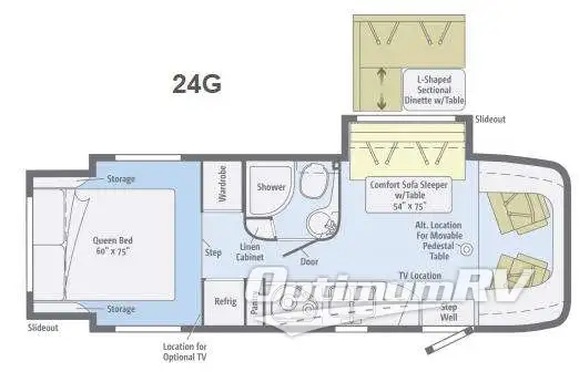 2014 Winnebago View Profile 24G RV Floorplan Photo