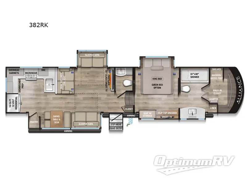 2025 Alliance Paradigm 382RK RV Floorplan Photo