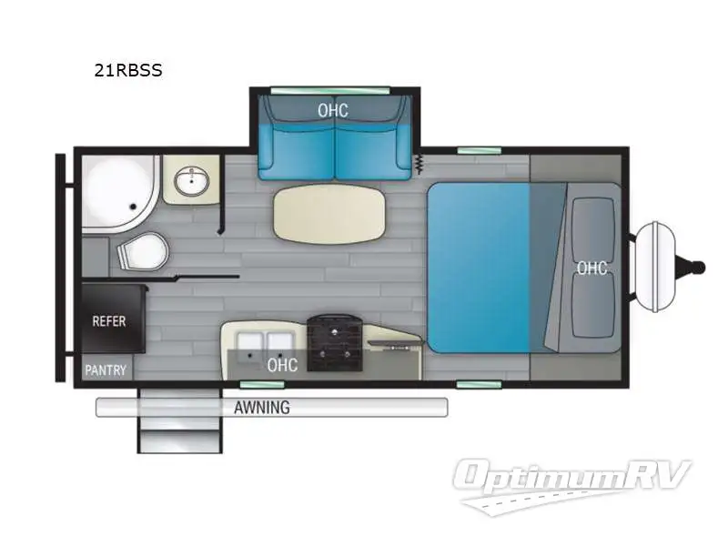 2021 Heartland North Trail 21RBSS RV Floorplan Photo