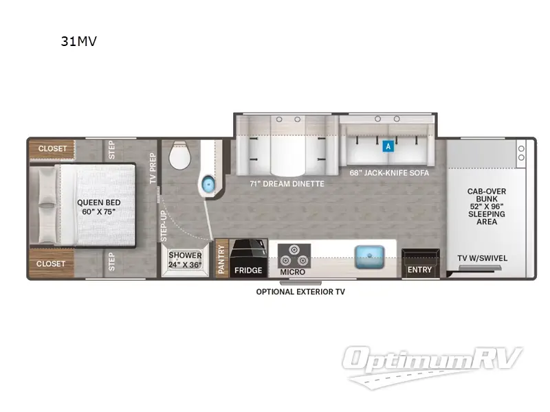 2024 Thor Chateau 31MV Floorplan Photo