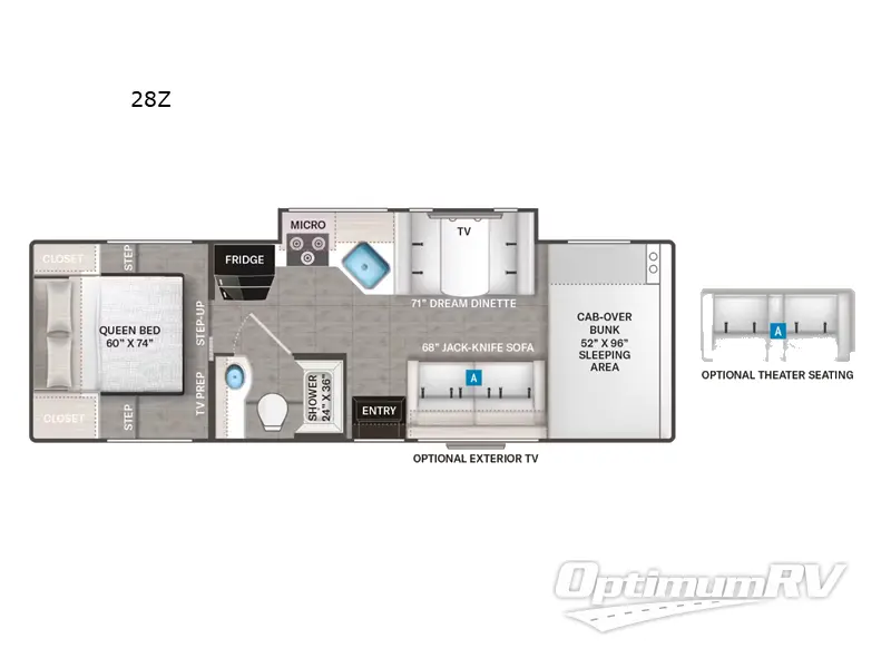 2024 Thor Four Winds 28Z Floorplan Photo