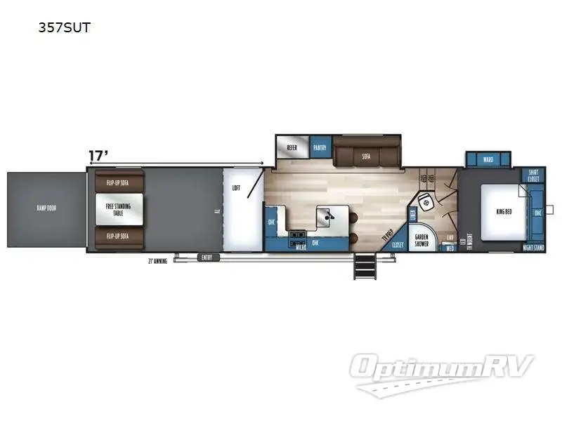 2024 Forest River Vengeance Rogue SUT 357SUT Floorplan Photo