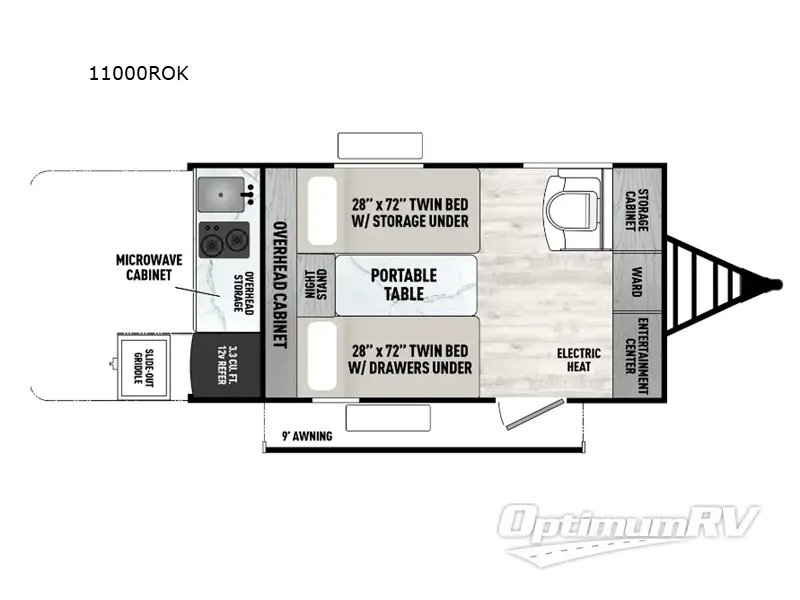 2025 Forest River Viking ROK 11000ROK RV Floorplan Photo