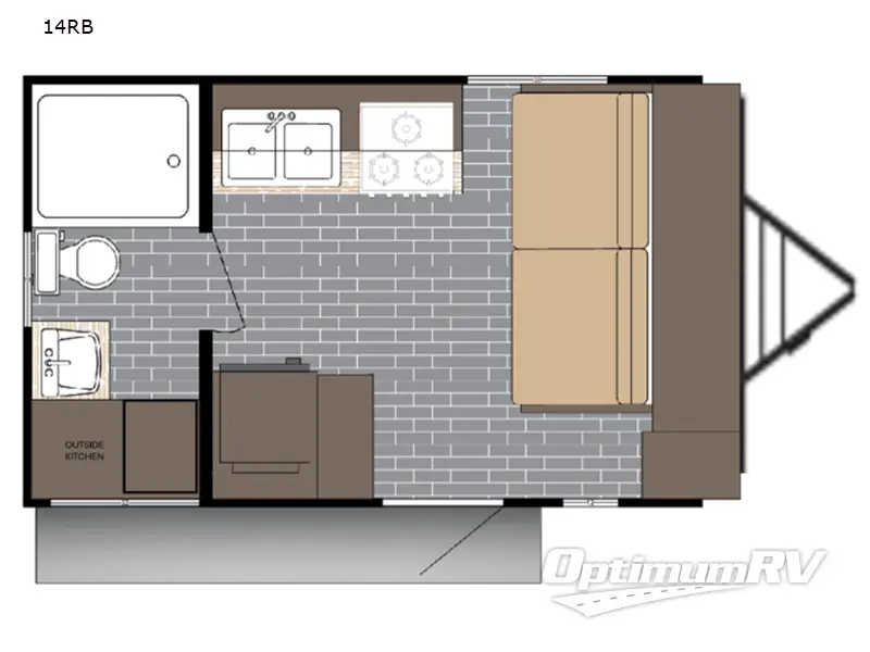 2026 Sunset Park Sun Lite 14RB RV Floorplan Photo