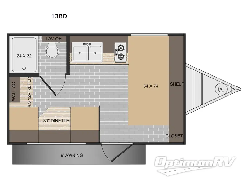 2026 Sunset Park Sun Lite LTD 13BD Floorplan Photo