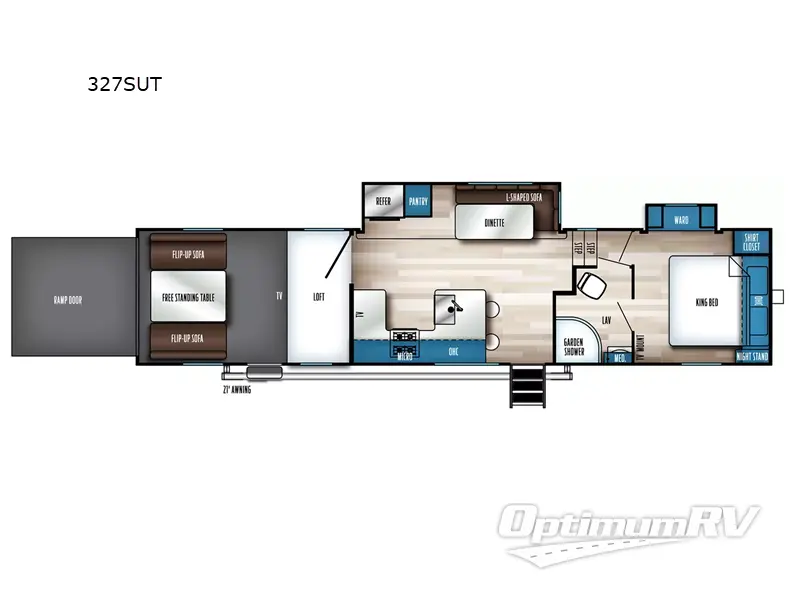 2024 Forest River Vengeance Rogue SUT 327SUT Floorplan Photo
