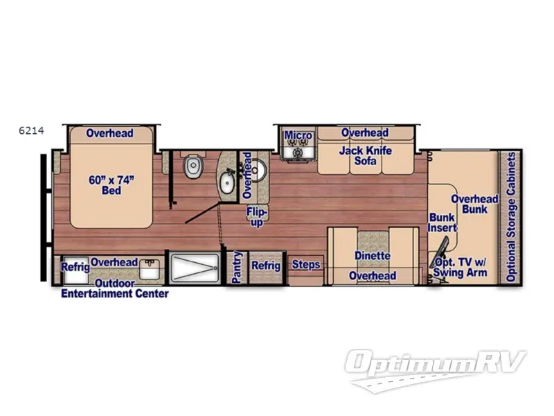 2018 Gulf Stream Conquest Class C 6314 RV Floorplan Photo