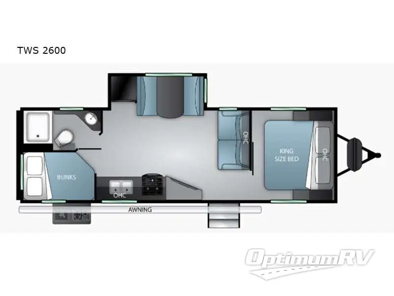 2022 Cruiser Twilight Signature TWS 2600 RV Floorplan Photo