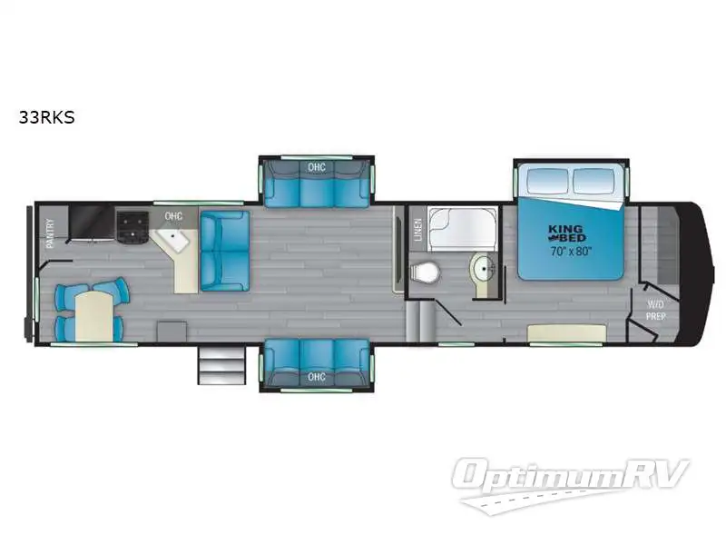 2021 Heartland Bighorn Traveler 33RKS RV Floorplan Photo